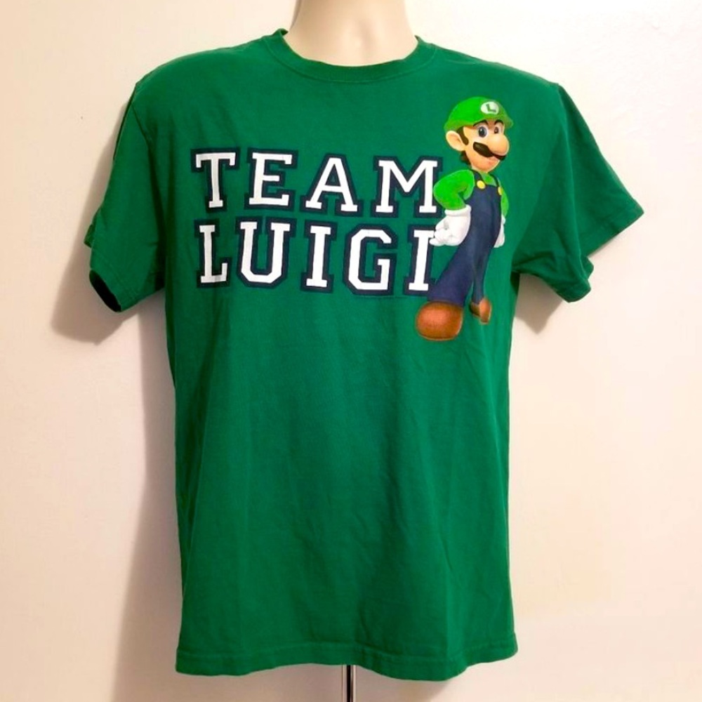 RARE NEW SEALED TEAM LUIGI Mario Brothers Nintendo T Shirt 2XL Original Pack